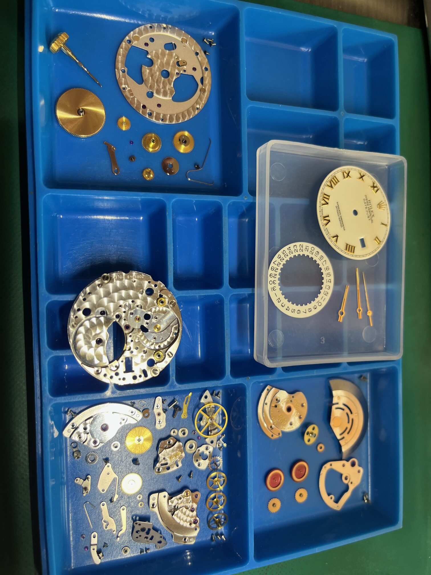 ロレックス デイトジャスト ホワイト コンビ メンズ 自動巻 3135 オ－バ－ホール