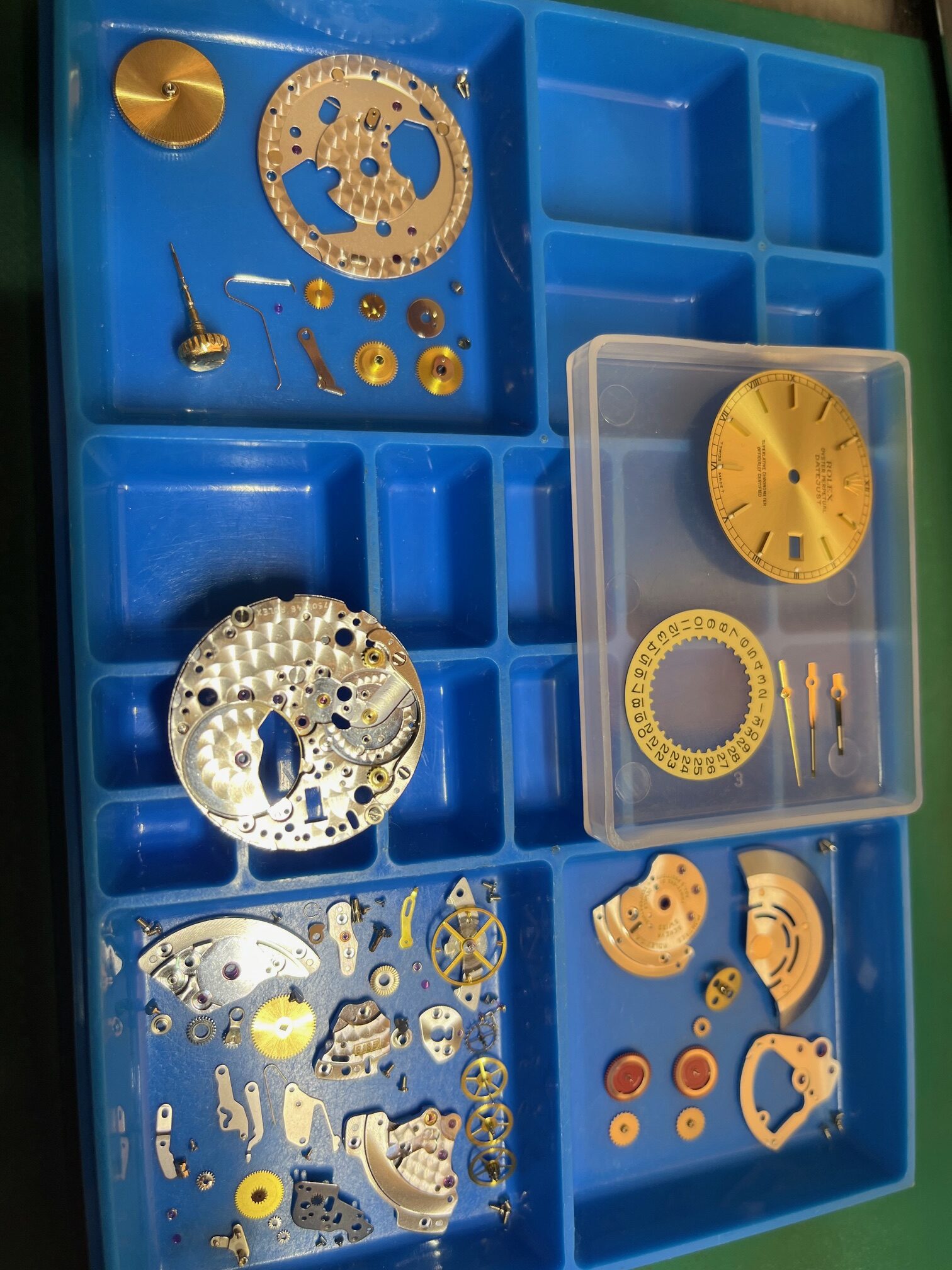 ロレックス デイトジャスト シャンパ－ン コンビ メンズ 自動巻 3135 オ－バ－ホ－ル