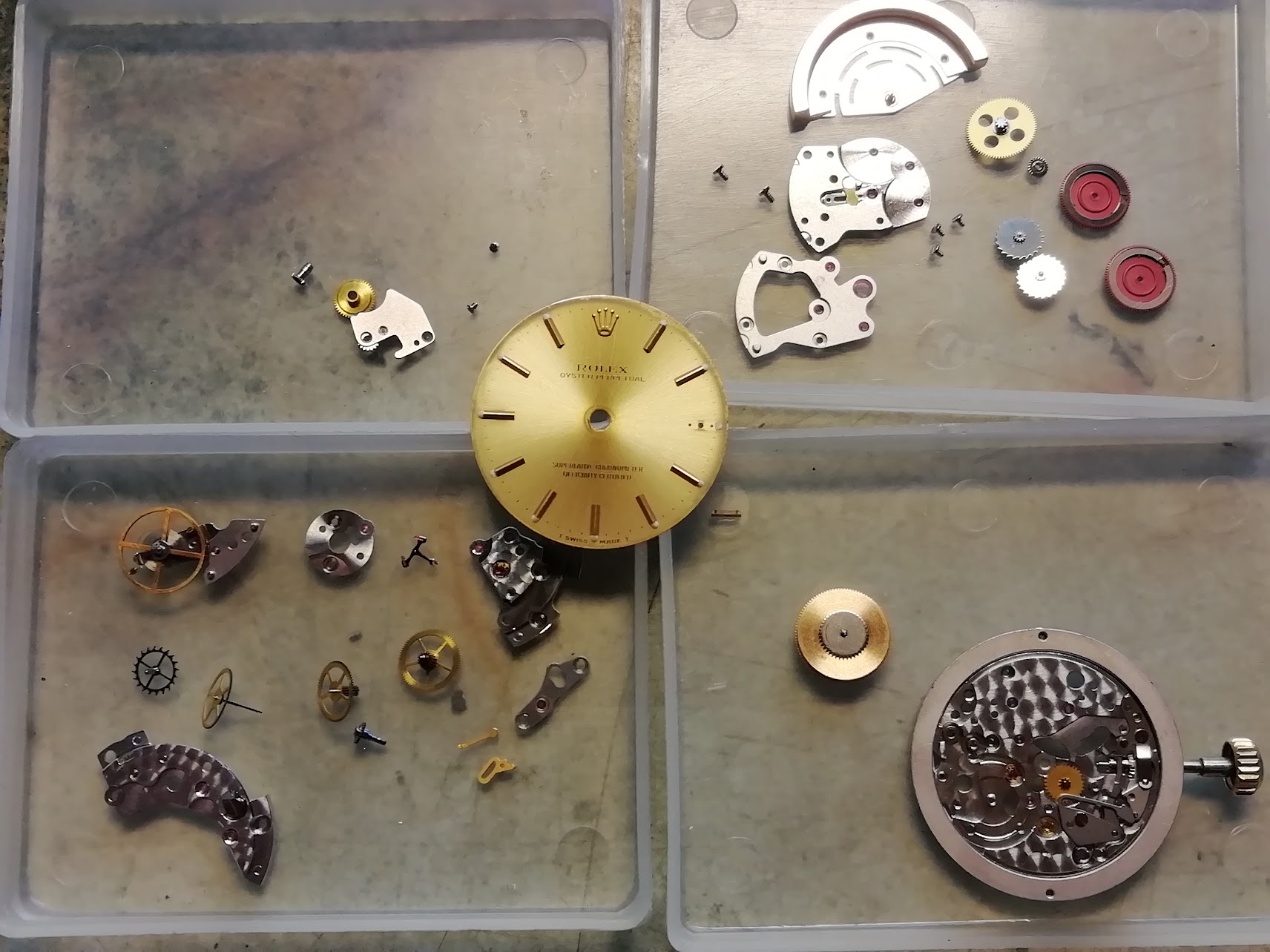 ロレックス オイスターパーペチュアル シャンパ－ン コンビ ボーイズ 自動巻 2130 オ－バ－ホ－ル