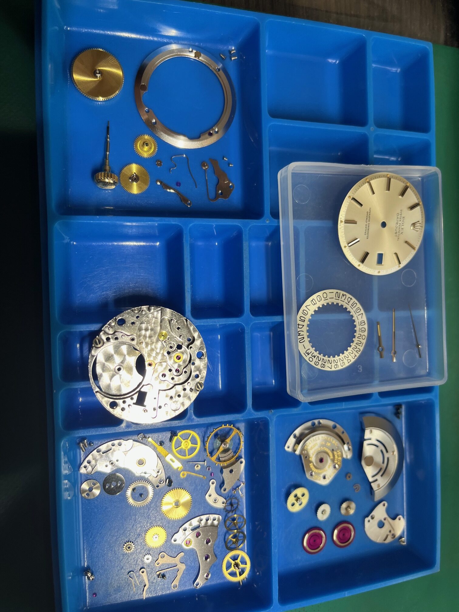 ロレックス デイトジャスト シルバー コンビ メンズ 自動巻 1570 オーバ－ホ－ル