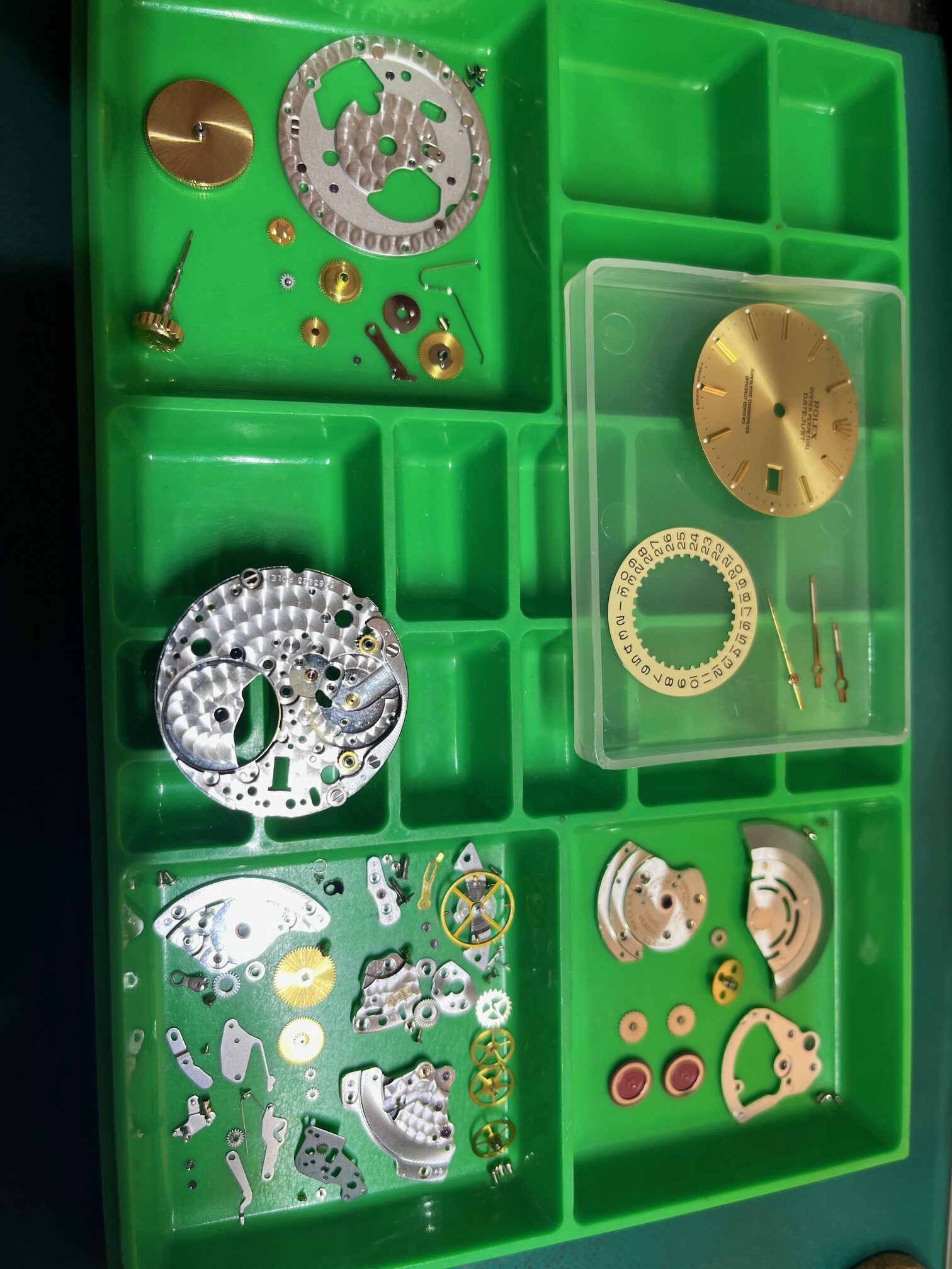 ロレックス デイトジャスト シャンパ－ン コンビ メンズ 自動巻 3135 オ－バ－ホ－ル