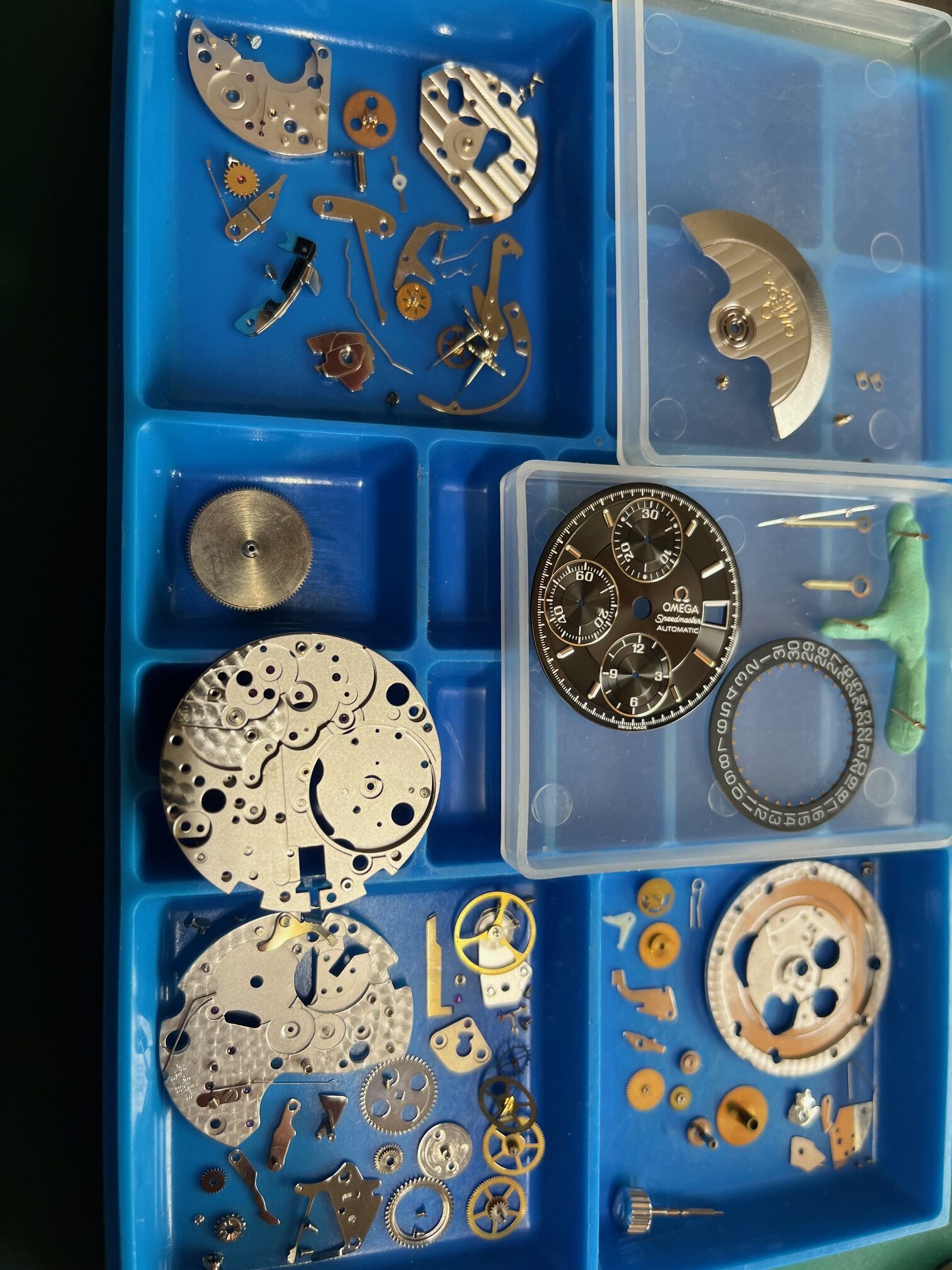 オメガ スピ－ドマスタ－ デイト ブラック SS メンズ 自動巻 1152 オ－バ－ホ－ル