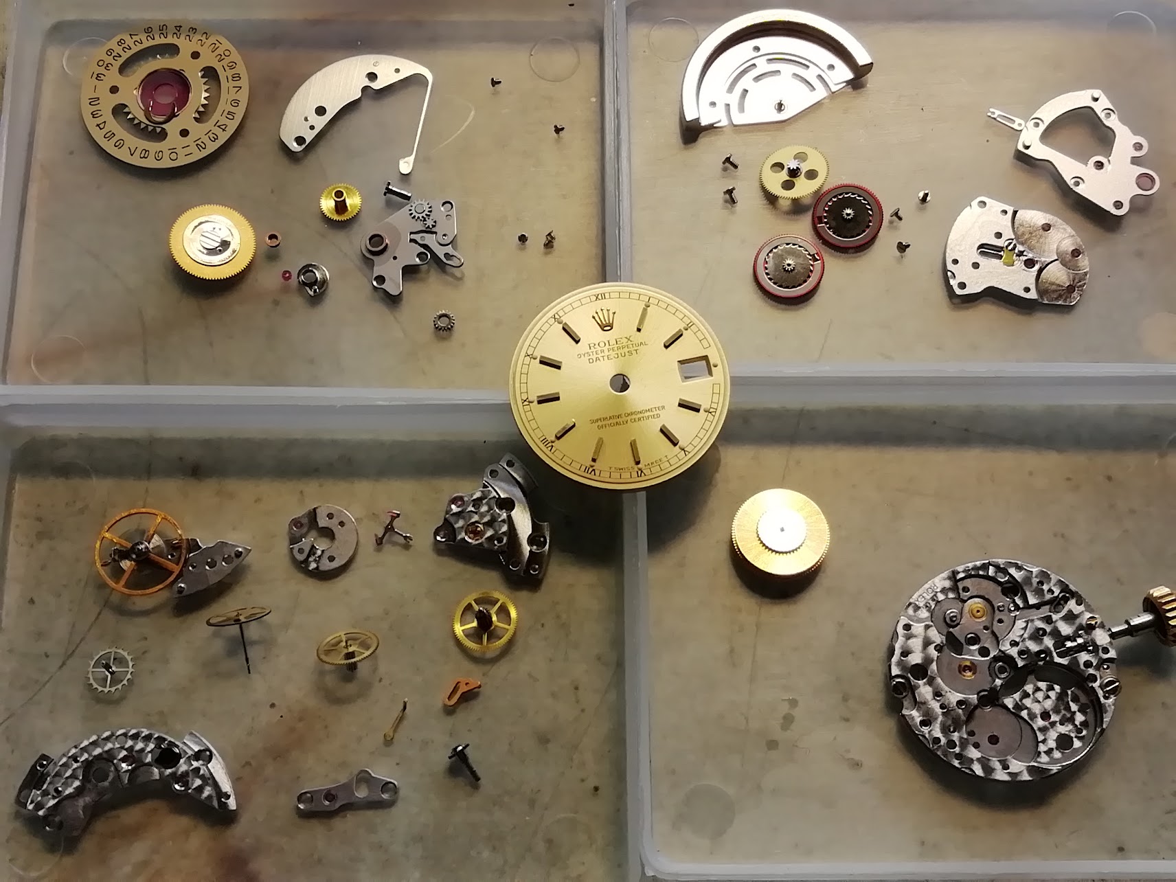 ロレックス デイトジャスト シャンパ－ン コンビ レディ－ス 自動巻 2135 オーバ－ホ－ル